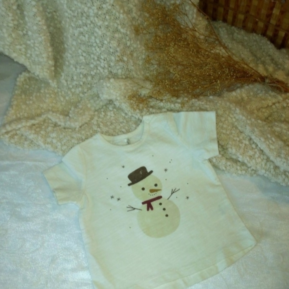 Rylee + Cru Cream Snowman Tee